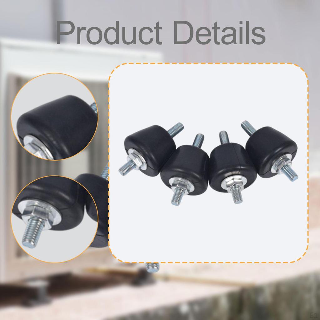 4x Podkładka Amortyzująca Podkładki Tłumiące Drgania Klimatyzatora Metalowo-Gumowe Mini Split Baza