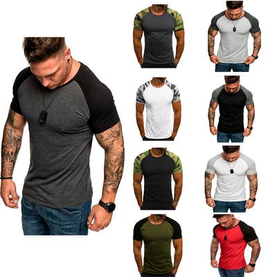 Mens Tight Fit Muscle Short Sleeve T-Shirt Gym Sport Tee Shirts Casual Tops New