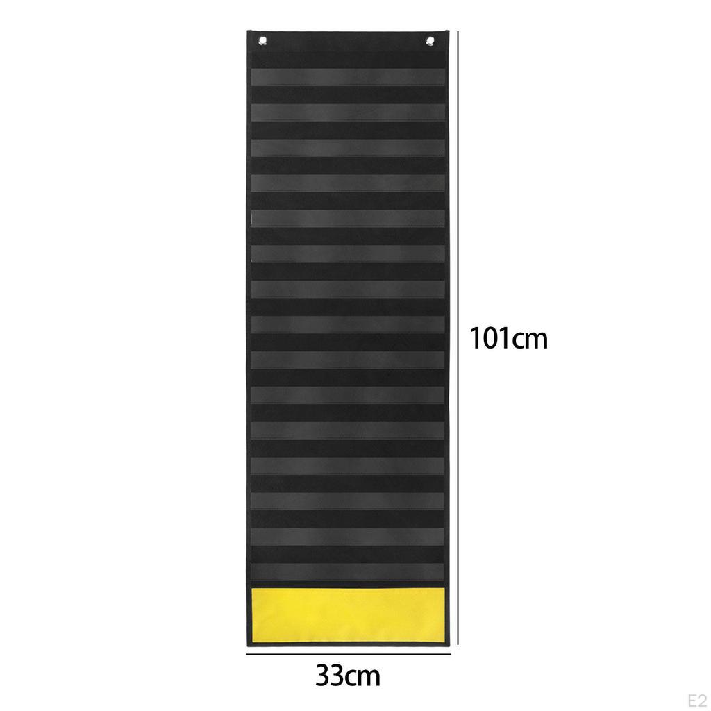 Denní rozvrh kapesní tabulka hodiny, čas, plánovač rozvrhu předmětů 15 mazatelných karet učení