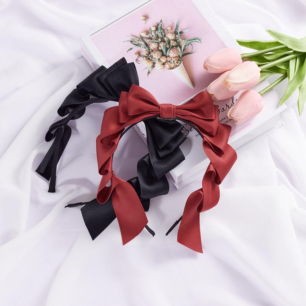 Original Handmade Multi-layer Bow Headband Japanese Cute Versatile Lolita Hair Accessories KC Headgear Multi-color Hair Clips