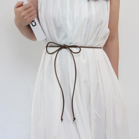 Women Belt Imitation Thin Belt Coats Waistband Casual Office Dresses Shirts Sweaters Leather Wear-Resistant