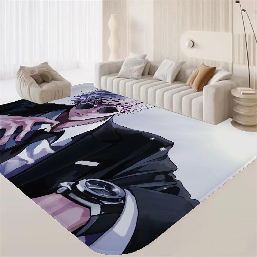 Jujutsu Kaisen Hot Anime Gojo Satoru Raummatten Günstiger Rutschfest Modernes Wohnzimmer Balkon Bedruckter Willkommensteppich