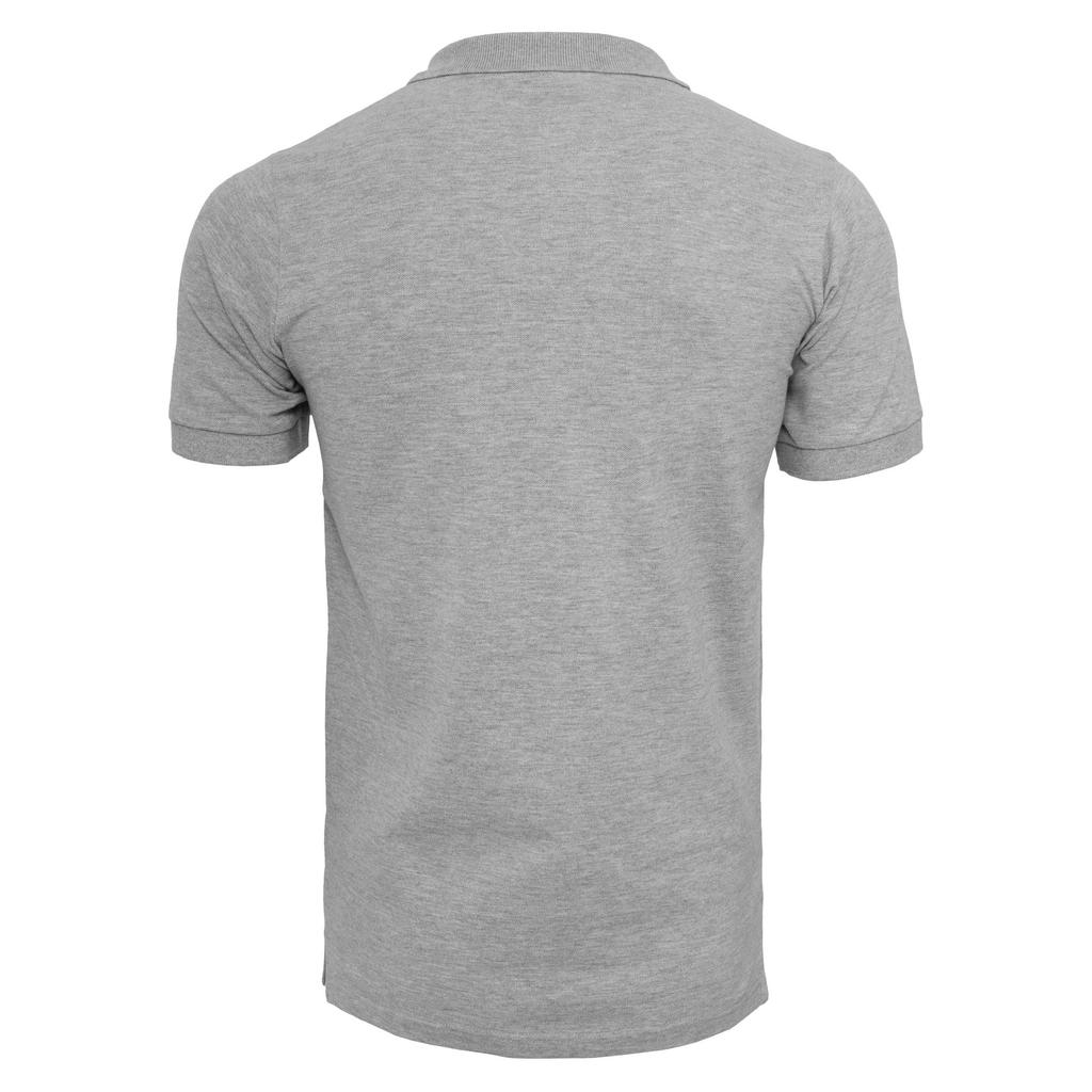 Build Your Brand Mens Heather Pique Polo Shirt