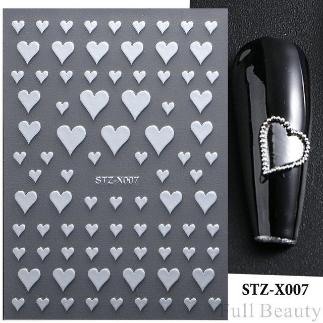 Nail Art Stickers New Chinese Style Butterfly Cat Eye Butterfly Beads Adhesive Nail Stickers