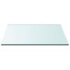 Mesa Transparente de 30x30 cm de Cristal Templado