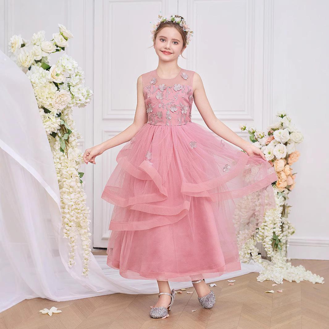 

Платье для девочек Детское вечернее платье Модное вечернее платье Феи 170 розовый