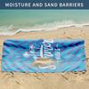 One beach towel, double-sided velvet microfiber seaside camping towel, sports quick-drying bath towel