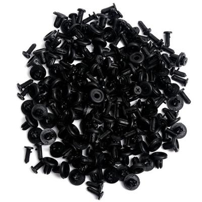 100Pcs Car Auto Plastic Rivets 6mm Hole Fastener Fender Bumper Push Pin Clips