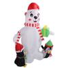 5.9ft Inflatable Christmas Decoration Penguin Bear with Colorful Light Cute Blow Up Yard Animal Deco