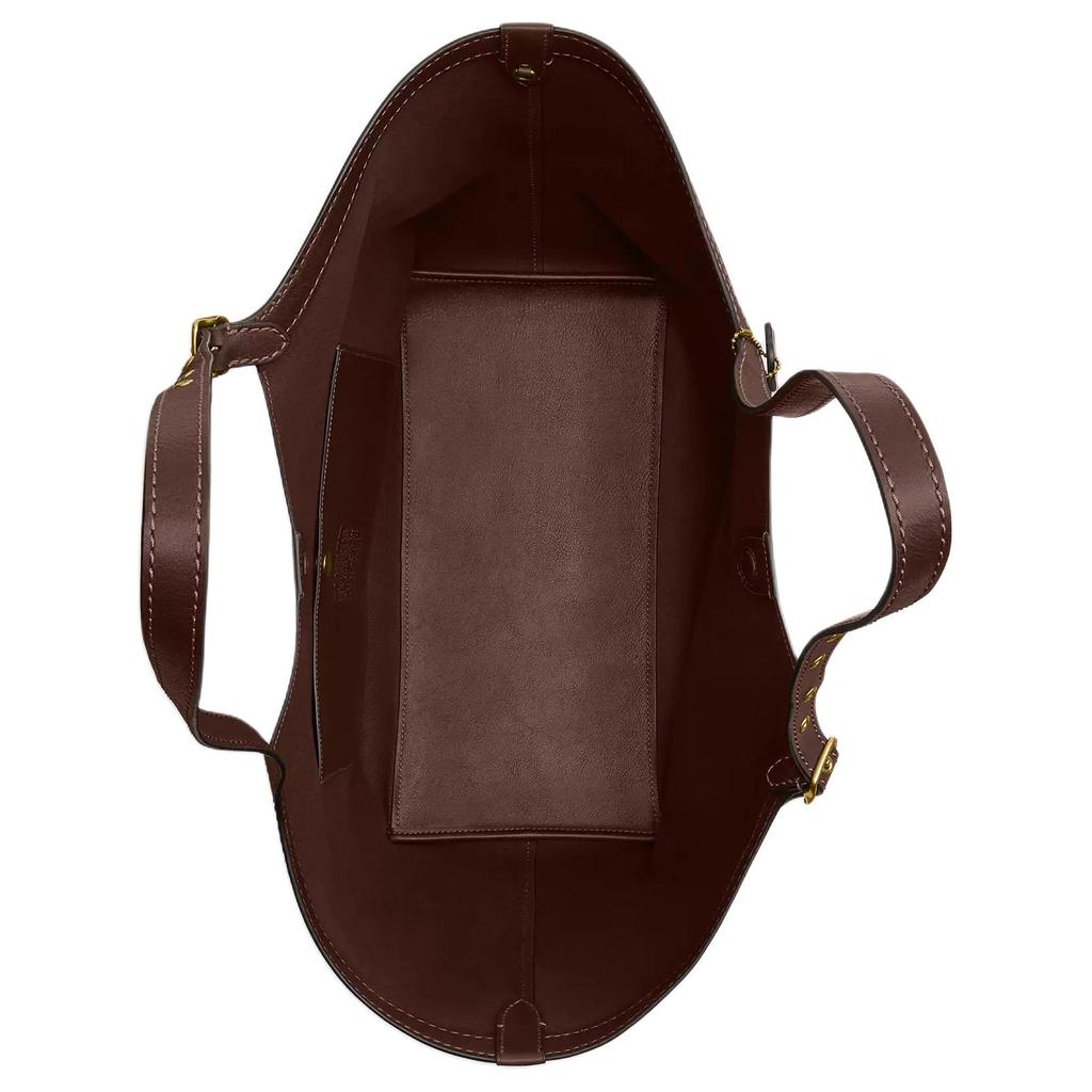 Coach Gramercy 35 Ciondolo Logo Chiusura Magnetica Borsa Tote in Pelle Granata Donna tote Acero CAM00-B4MPL