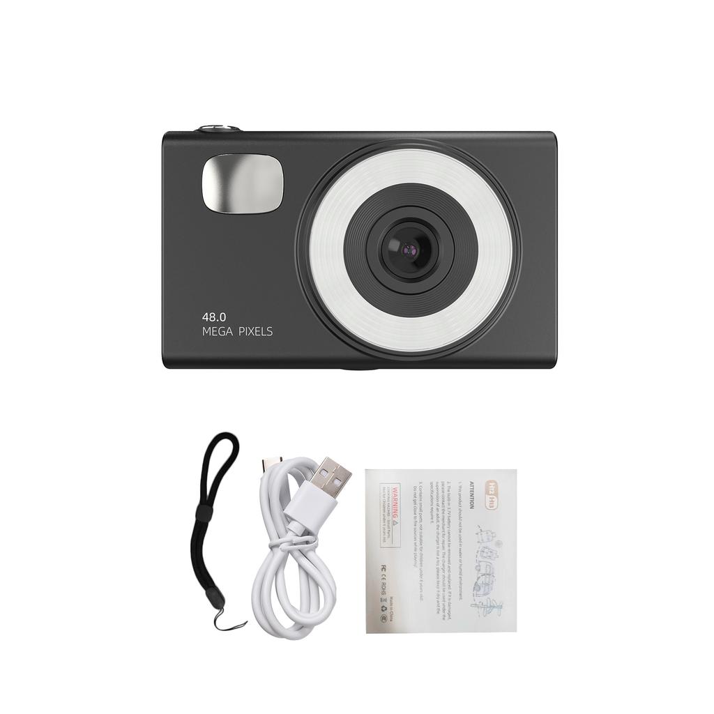 1080P Digital Camera Digital Video Camera 48MP 2.8 Inch Screen Auto   16X Zoom Built-in LED Fill Light for Teens Students Friends