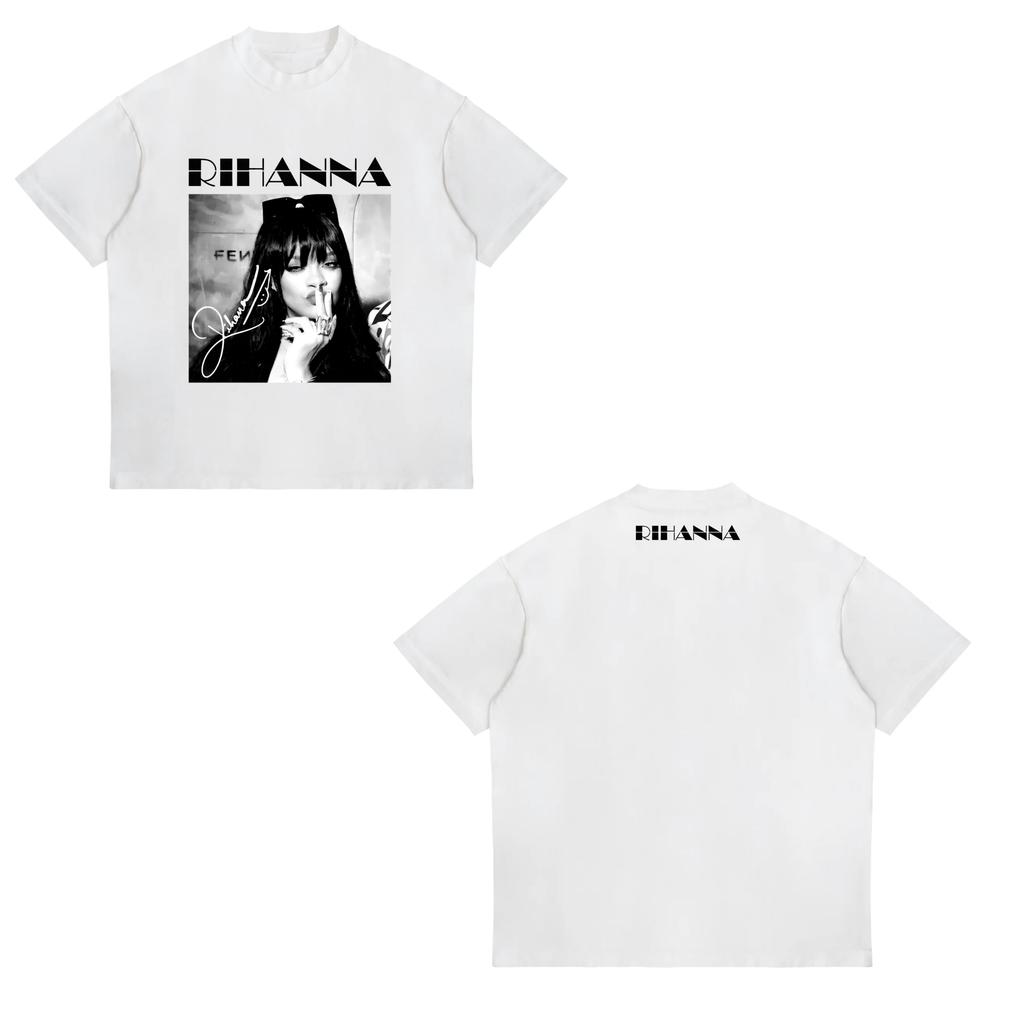 Rihannas Retro Tour Pattern Tshirt A Unisex Concert Souvenir A Classic Album Cover Retro Tshirt for Fans Unisex Women
