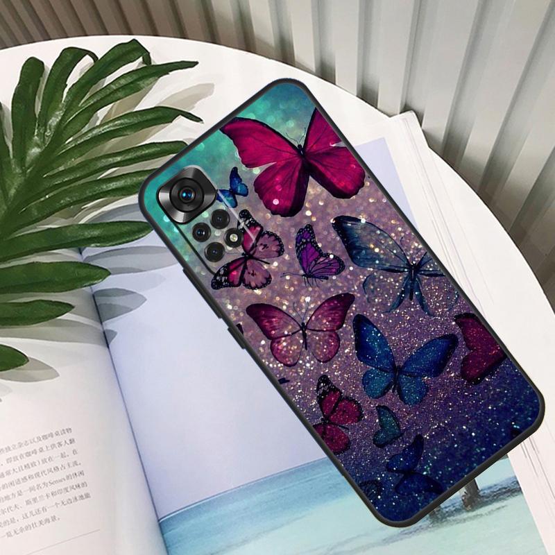 Butterfly Funda For Xiaomi Redmi Note 11 10 12 13 14 15 Pro Plus Case For Redmi 15C 10C 13C 12C 14C 15