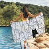 Cartoon Black Cat cute Personalized Towel Quick Drying Beach Towels Are Suitable For Swimming Pools Camping Yoga And The Gym