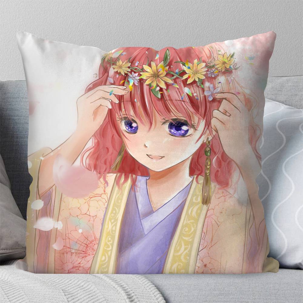 Yona Anime Akatsuki No Yona Pillow Case Fashion Square Pillowcase Bedroom Sofa Room Ins Decoration Leisure