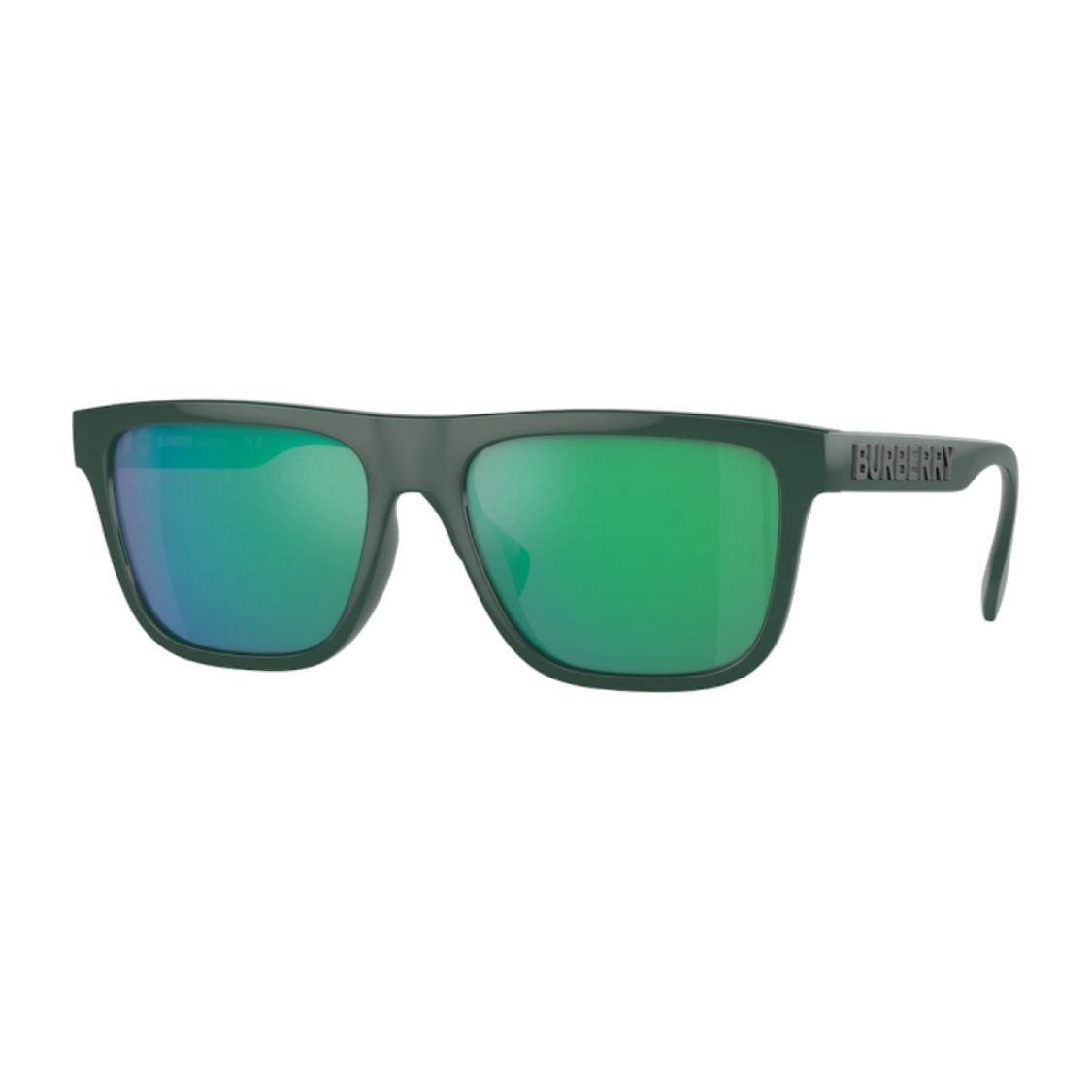 Burberry Gradient Lens Injection Molded Irregular Shape Sunglasses Men sunglasses Green 0BE4402U-4038F2 Basic Packaging-Eyeglass Case+Box