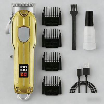 Professioneller Elektrischer Haarschneider & Trimmer mit Titan-Klinge und Digitalanzeige
