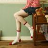 [Banana Sisters X OKTINA] Daytina Embroidery Point Odd Socks 2 Colors