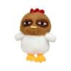 Ugly Hen Plush Toy Doll Kawaii Chicken Pendant Fur Keychain Stuffed Plushie Key Ring Birthday Christmas Gifts Car Decoration