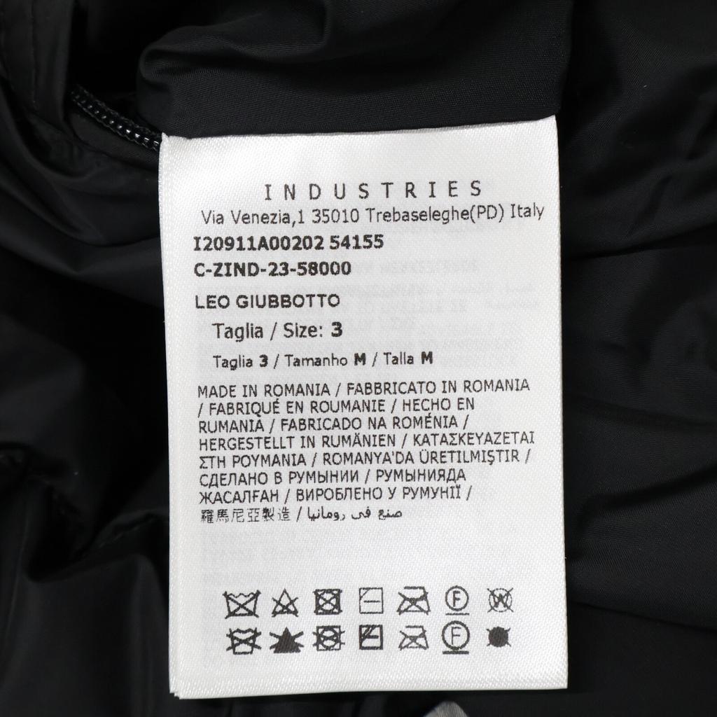 Moncler [/Domestic Regular/23 Year Made] LEO Nylon X Leather Switching Down Jacket 3 blackUsed