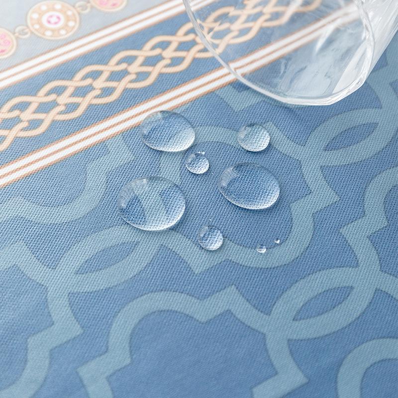 Simple Tablecloth Pvc Waterproof And Oilproof Disposable Printed Tablecloth Coffee Table Desk Table Tablecloth Dining Table
