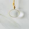 Solid Brass Magnifying Glass Pendant Miniature Steampunk Charm Birthday, Anniversary, Wedding Gift