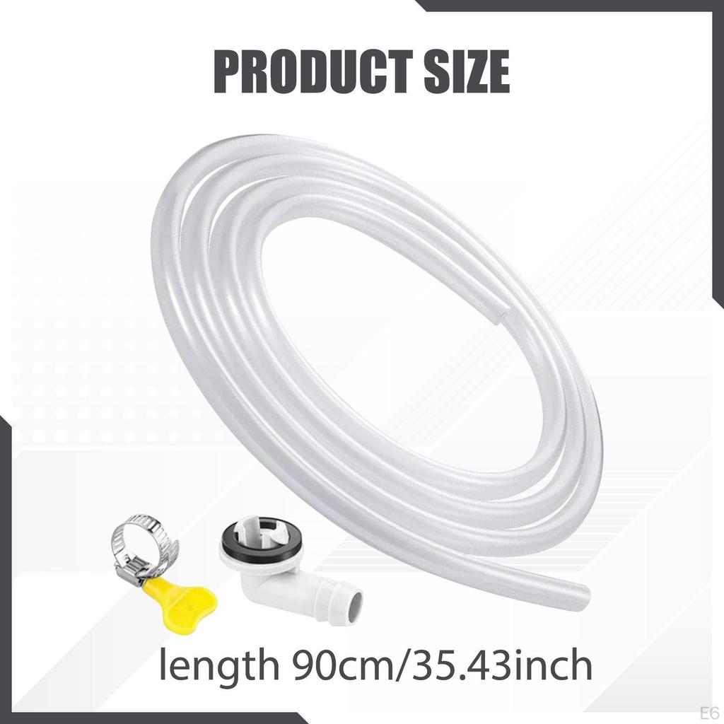 Kit de Tuyau d'Évacuation de Climatiseur de Rechange Anti-Fuite avec Connecteur pour Appartement