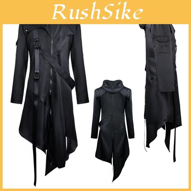 Elegant Gothic Swallow-tail Coat For Men Perfect Cosplay Costume Halloween Uniform
