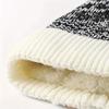 1PC Unisex Fleece Warm Knitted Wool Cap - Winter Ear Protection Design, 100% Polyester, Machine Washable