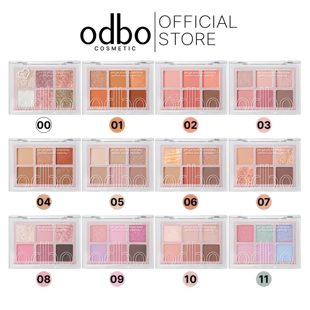 

odbo Палетка теней Signature 4,8 г. – Микс из 6 матовых и мерцающих оттенков OD276 01