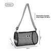 Travel Cosmetic Bag With Breathable Mesh And Polyester Material For Makeup And Toiletry Storage