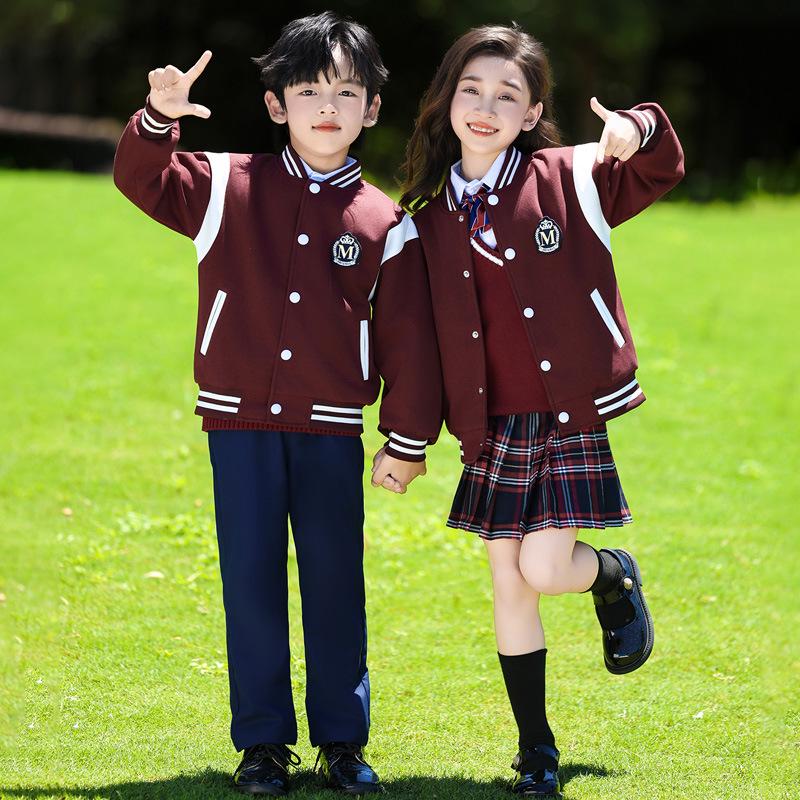 British Style Children's School Uniform Set - Spring & Autumn