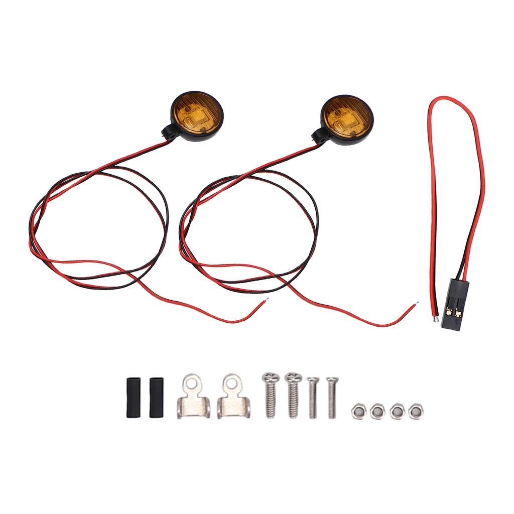 Remote Control Cars Spotlights with   Metal Mounts Round LED RC Car Lights