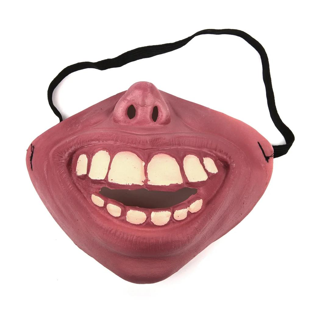 Half face clown mask funny mask latex half face mask dance performance dress up prank mask