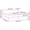 3126673 vidaXL Divan Bed with Mattress Taupe 200x200 Cm Fabric
