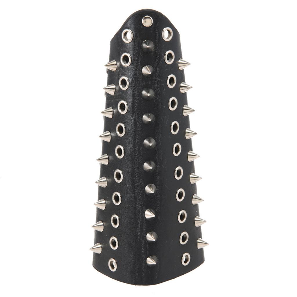 Adjustable Riveted PU Leather Armband Medieval Gauntlet Armwear For Punk Event Gathering Fashion Cosplay Enthusiasts