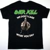 OVERKILL WE DON'T CARE Baumwolle Schwarz Einheitsgröße T-Shirt
