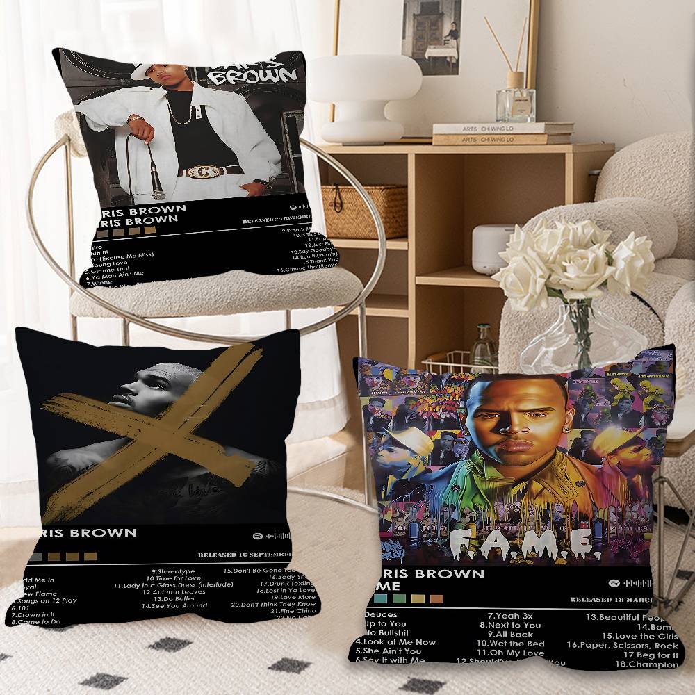 CChris BBrown Rapper Pillow Anime Pillow Sofa Bed Head Pillow Cover Cushion Cover X Cm Fashion