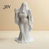 Halloween Decor Figurine Ghost Lady Ornament, Durable PLA 3D Printing Figure, Gothic Decoration Full of Mystery Collectible, for Desktop Bookshelf