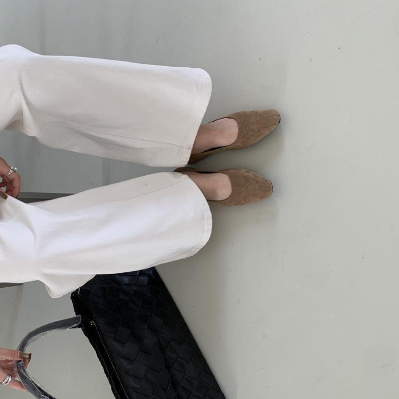 

Gentle fairy wind Mary Jane shoes girl 2025 new French sweet and elegant with skirt shallow mouth soft sole evening shoes 39 хаки