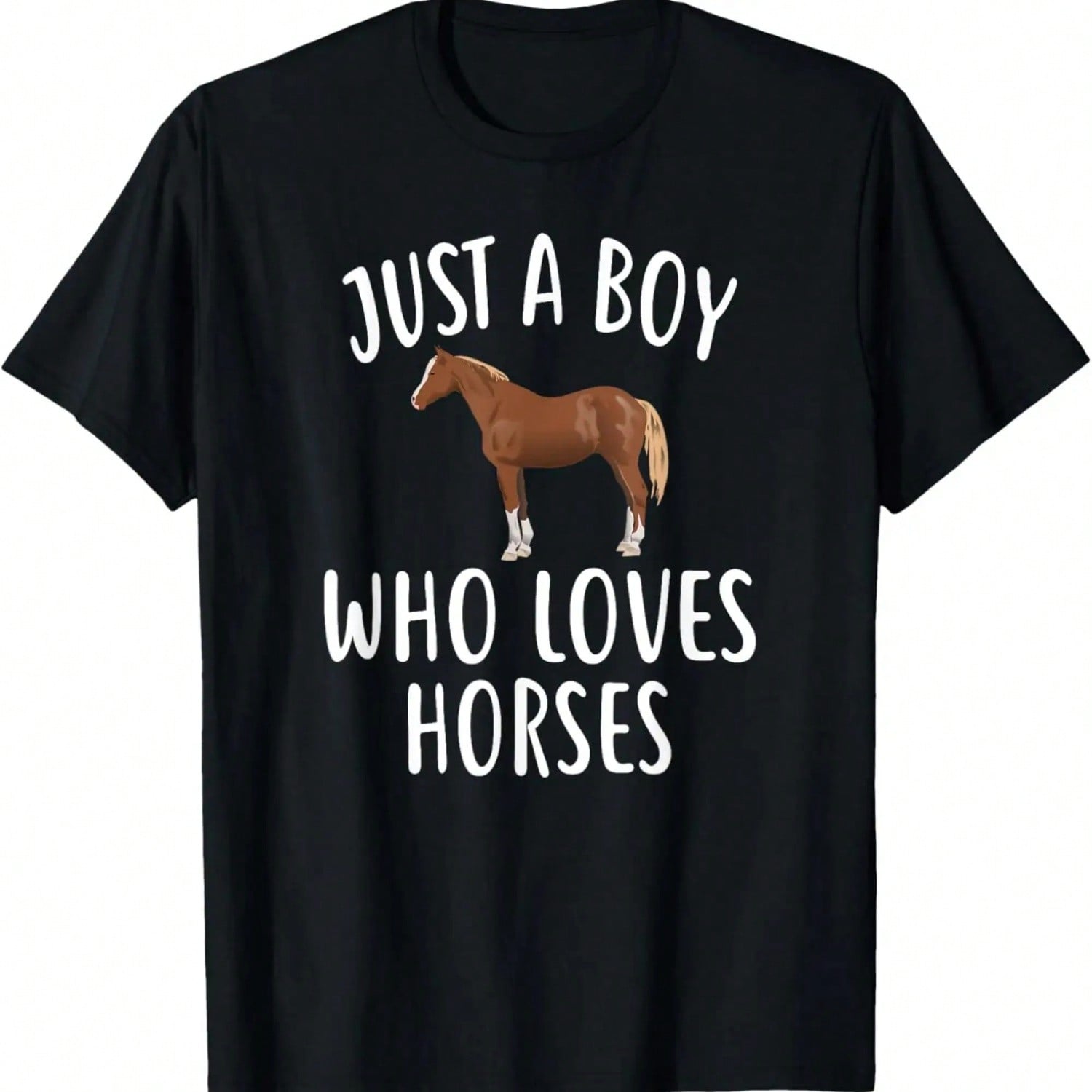 Just A Who Loves HORSES Shirt Funny HORSE T-Shirt S разноцветный
