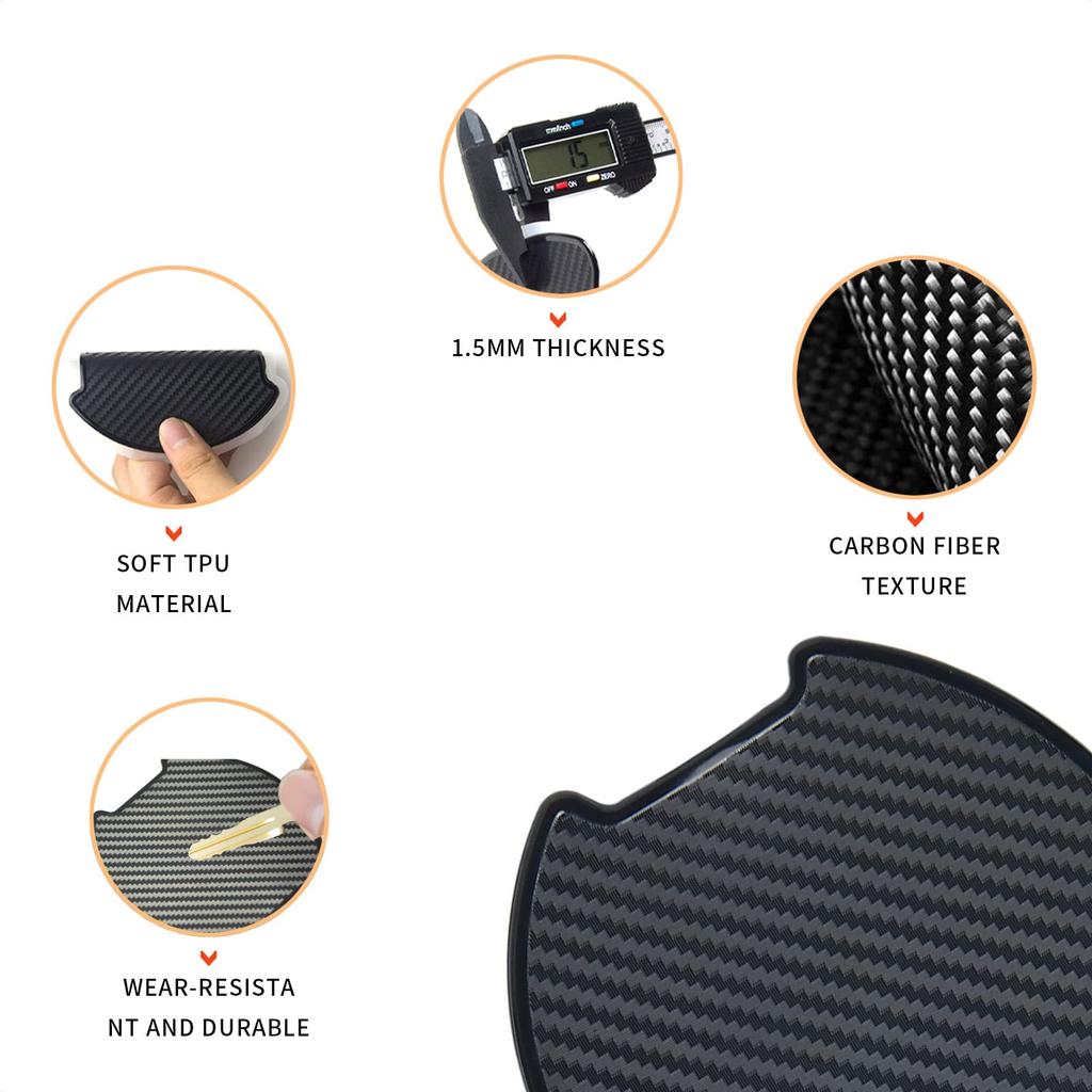 TANGSEN Car Door Handle Protector, Car Door Handle Cover, Seal, Sticker, Scratch-Proof Protection Guard,