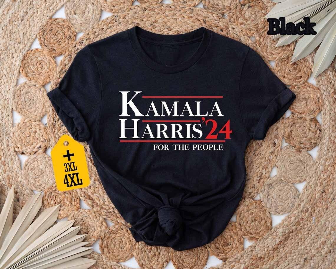 Kamala Harris 24 For The People Shirt President Harris 2026 Shirt size X to 4XL M