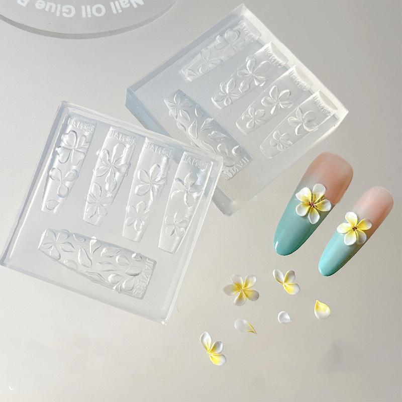

Silicone Nail Carving Mold Flower 3D Acrylic Nail Art Decorations Stamping Plates Diy Manicure Nail Accessories Tools one size