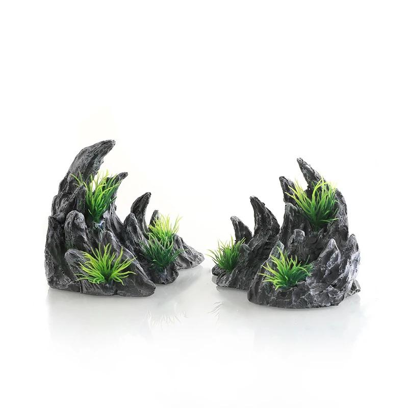 Aquarium Aquascape Resin Rock Fountain Micro Landscape Bonsai  Aquarium Keel Rock Landscape Aquarium Furniture
