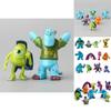 Monsters 12 Pcs University Sully  Mike Anime Action Figure Kids Xmas Gift Toy