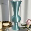 Verfijnde Huisdecoraties Retro Gebogen Decoratieve Bloemenvaas, 3D Geprint Uitlopende Hals Vaas Minimalistische Tafelblad Bloemenhouder voor Woonkamer