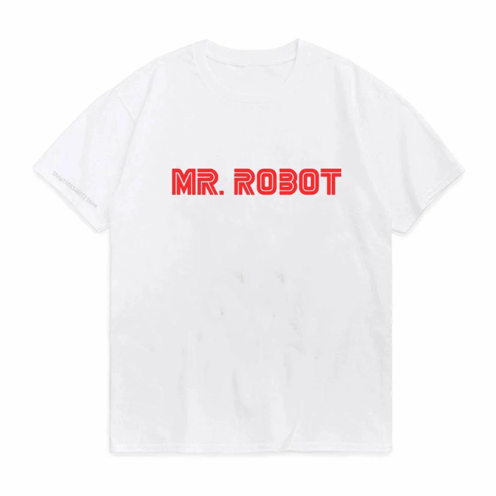 Vintage Vtipné Tričko Mr Robot Unisex 100% Bavlna Fsociety Tričko Krátký Rukáv F Society Hacker Tričko Vrcholy Geeki Tričko Oblečení Dárek