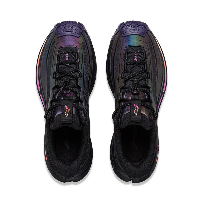 Li Ning Outdoor CF Tracing, Xingchuan 2 Cushioning Abrasion Resistant Rebound Low top Hiking Shoes Unisex Black AHTW003-5