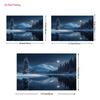 2D Night Winter Landscape with Moon & Stars Live Stream Background Cloth for Vlog